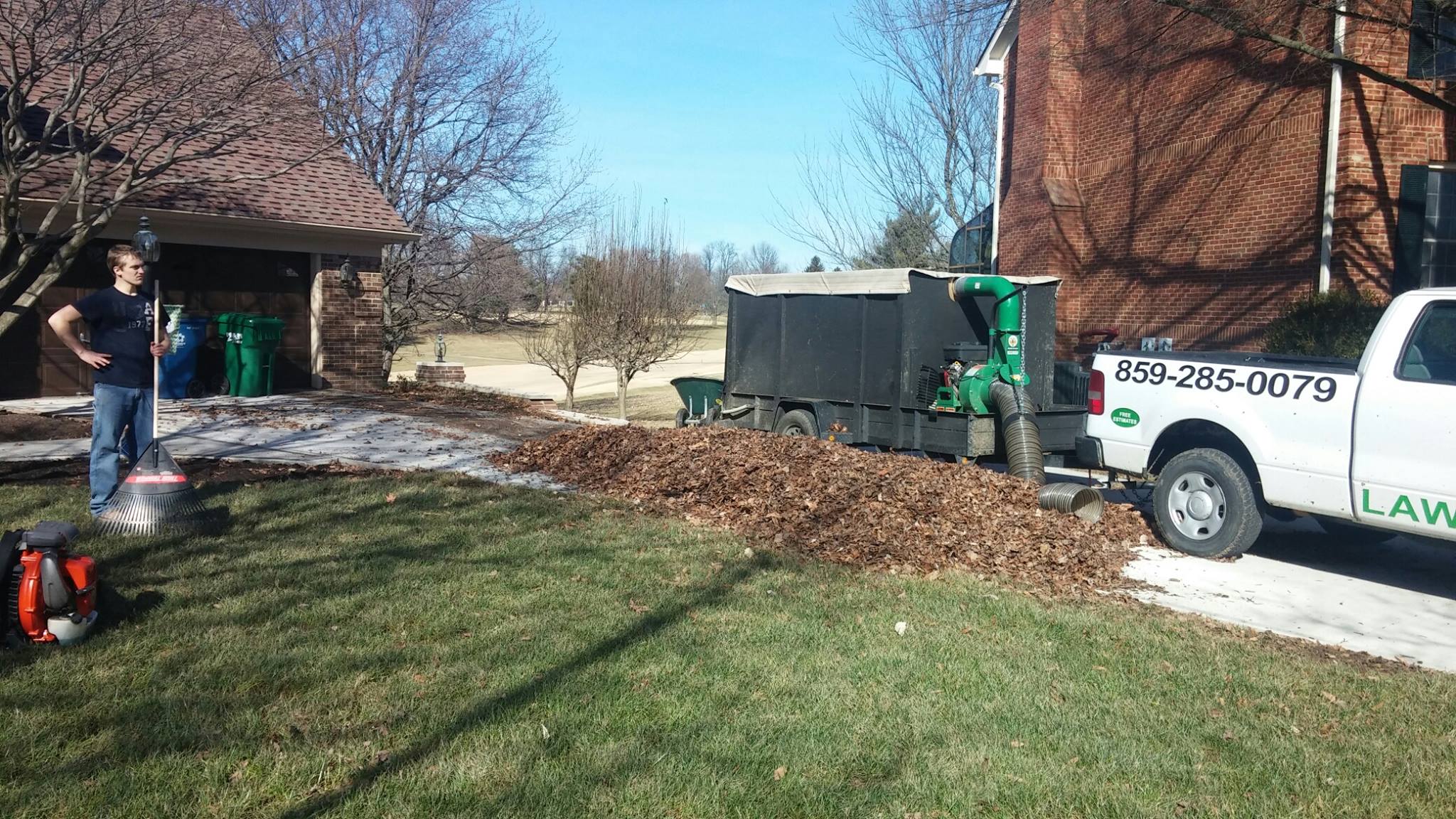 What services does the landscaping company offer, and what specific tasks can they assist with?